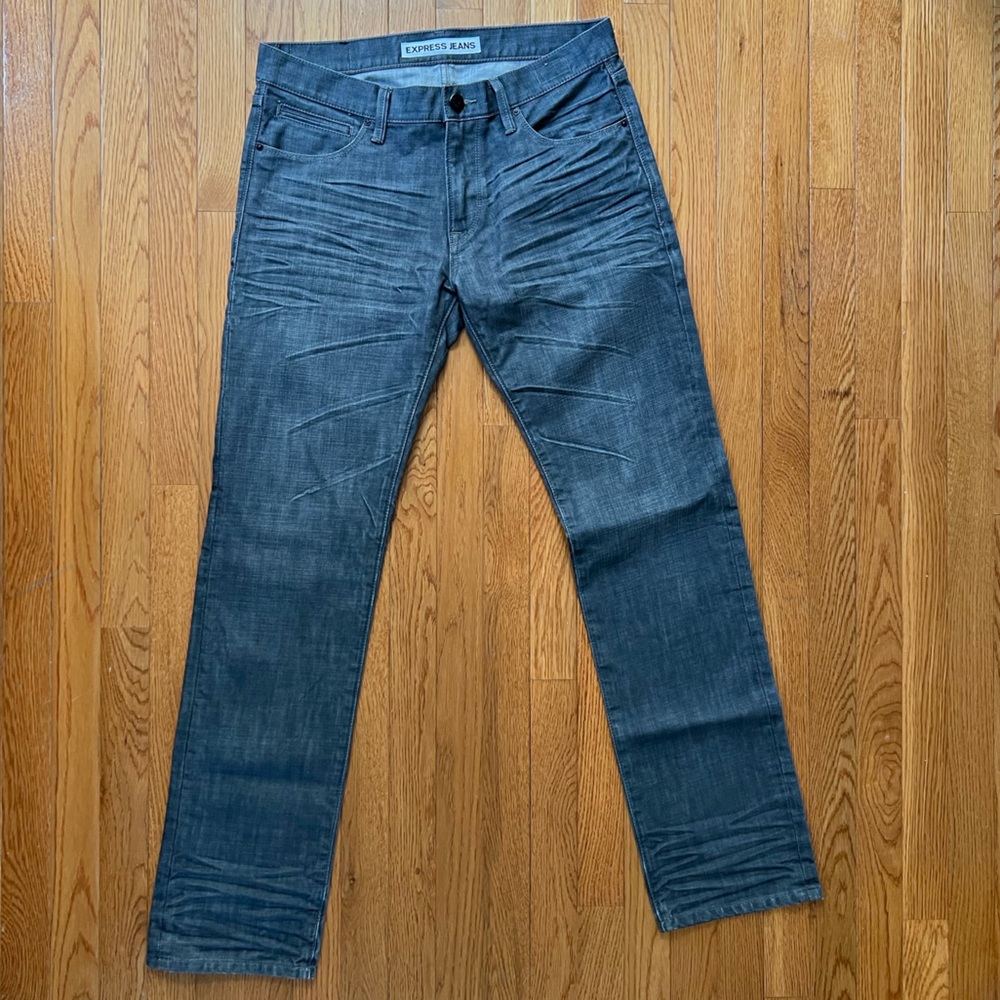 Express | Mens Slim Straight Jeans Size 32x34
